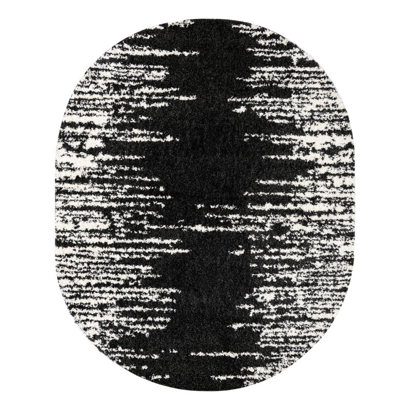 Knupp Abstract Indoor Rug, Oval 7'10" x 10'