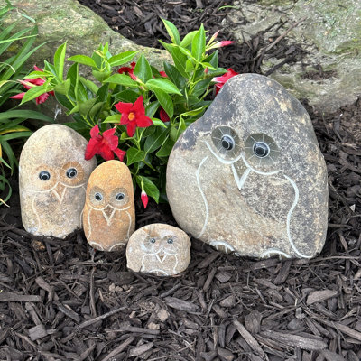 Rodricus Owl Weather Resistant Stone Garden Statue