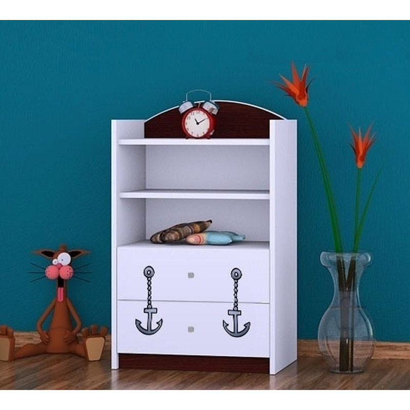 Keira 96cm H X 60cm W Kids Cube, Wenge