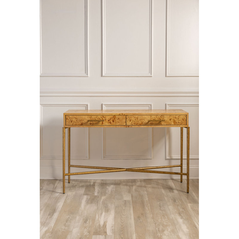 Burlwood Console, Natural Burlwood