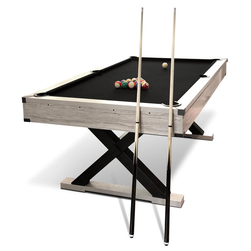 Blue Elephant 83.1cm L Pool Table, Black
