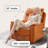 Living Room Casual Faux Leather Swivel Recliner-1690211665