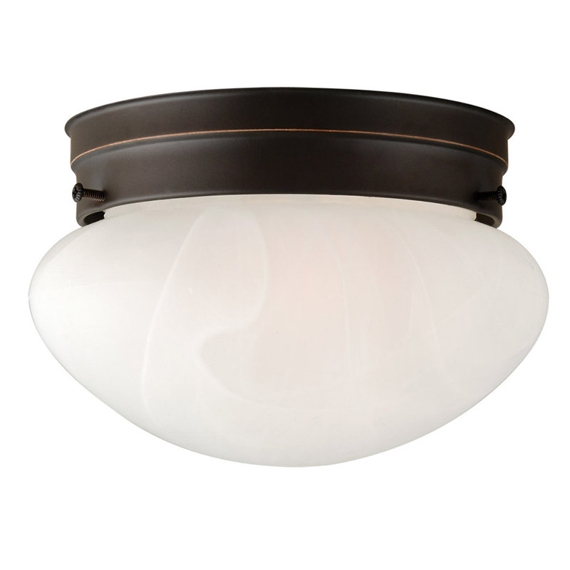 Kalona Flush Mount, 5" H x 7.63" W x 7.63" D, Satin Nickel