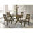 Carbon Knotty Nutmeg Rectangular Dining Table