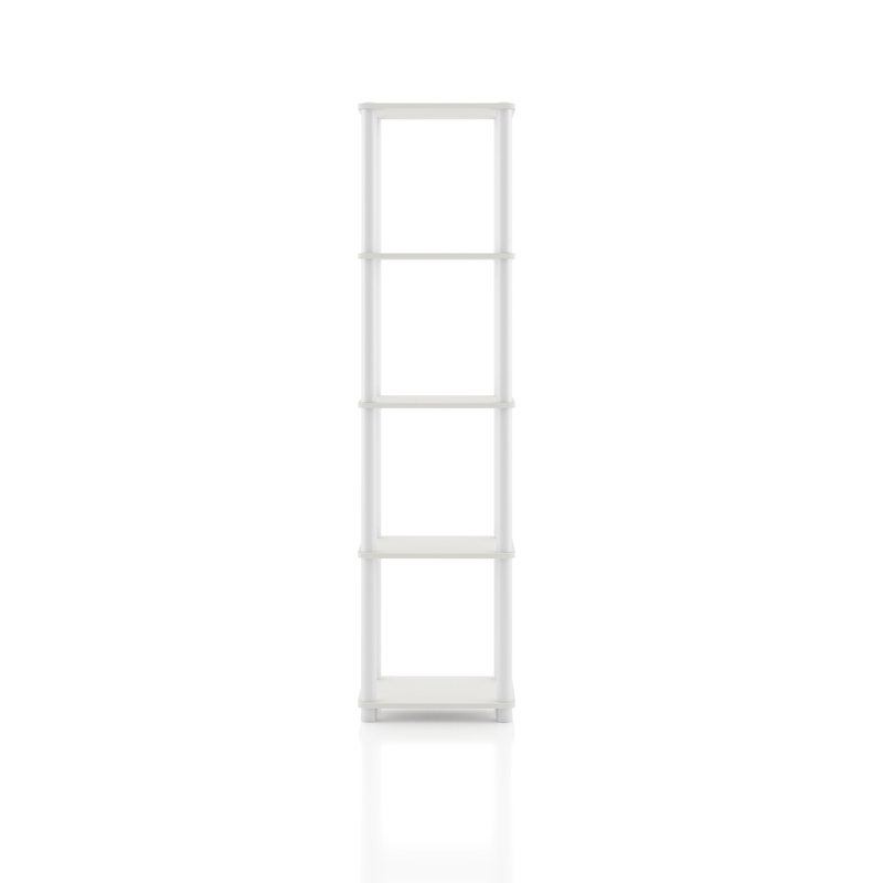 Étagère de rangement étroite Terzenbach, (5 tablettes) H 58,22 po x l 14,86 po x P 11,81 po, Blanc