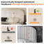 Lit plateforme tapissier avec tête de lit Hayden Boucle, base de lit Cloud, coins arrondis doux-558553783-558553781