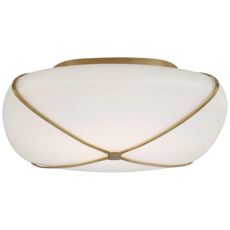 Fondant 1 - Light LED Flush Mount, Soft Brass
