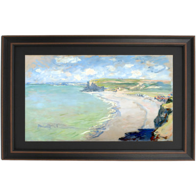 Plage à Pourville par Claude Monet