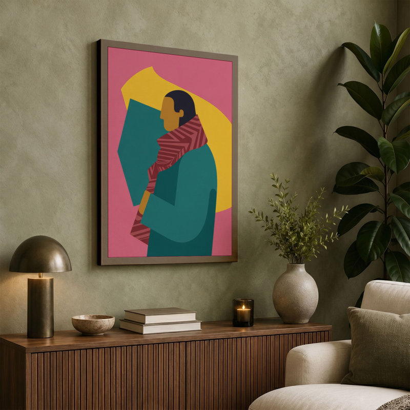 Print, 18x12 - 45.7 x 30.5 cm, Teal Border