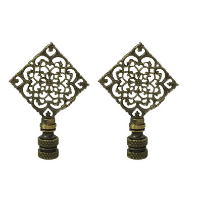 Diamond Floral Filigree Lamp Finial