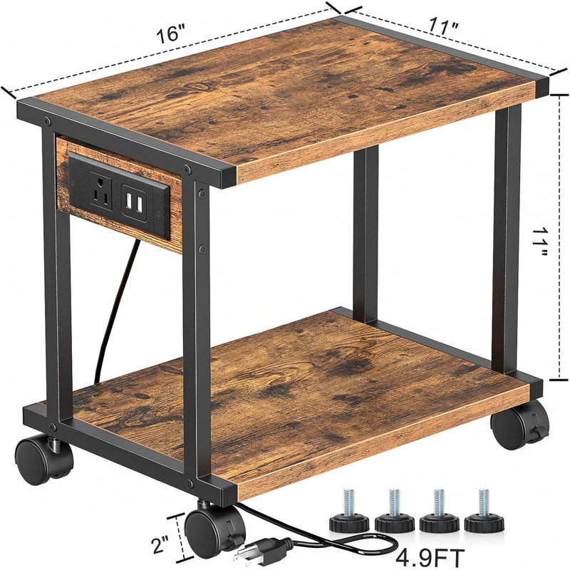27.9cm H x 40.6cm W Printer Stand