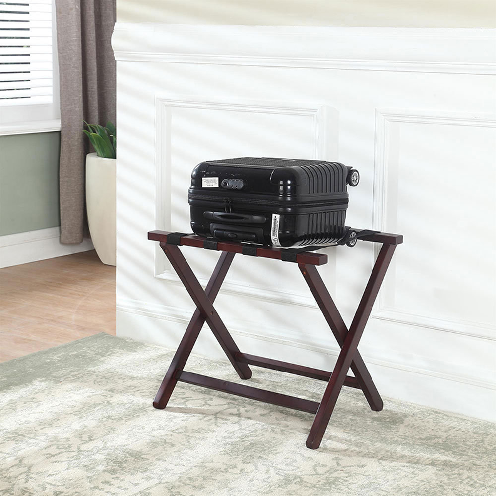 Proman Products Folding Wood Luggage Rack | Wayfair