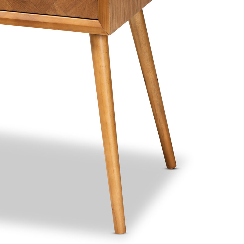 Barack Two Large Drawer Console Table in Brown, 31.50'' H X 43.30'' W X 16.10'' D