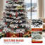 Arbre de Noël épinette mince givré pré-éclairé-1157245116