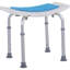Tabouret de bain courbé réglable à 6 niveaux pour fauteuil de douche spa antidérapant pour personnes âgées