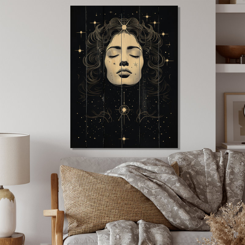 Impression spirituelle sur bois Maumin Insight VII, H 40 po x l 30 po x P 0,78 po