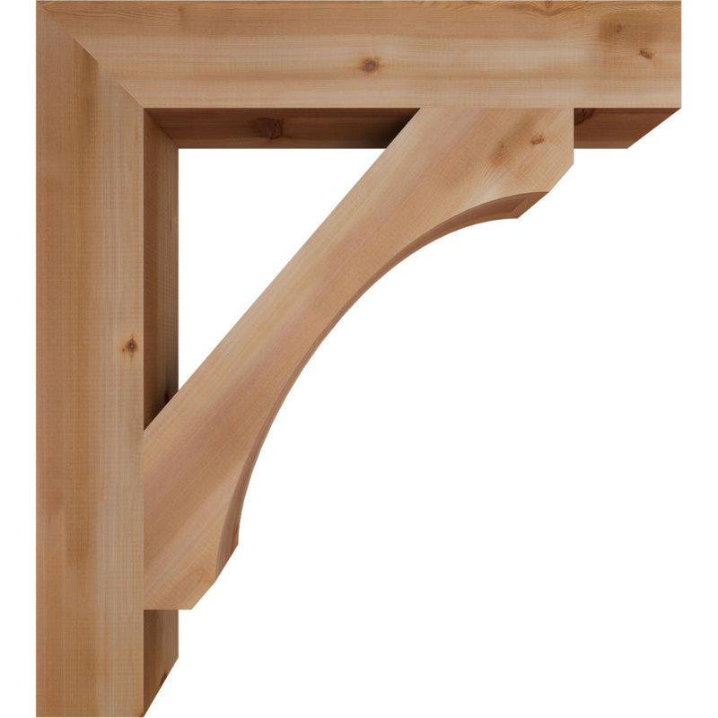 Support en bloc de cèdre rouge occidental l 5 1/2 po x P 36 po x H 40 po, Cèdre rouge, H 40 po x l 5,5 po x P 36 po