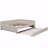 Full Upholstered Platform Bed Frame, USB, Twin Trundle-2060617779