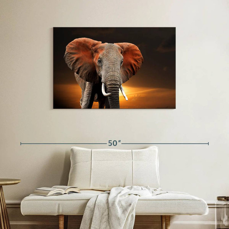 Kenyan Elephant, 26" H x 39" W