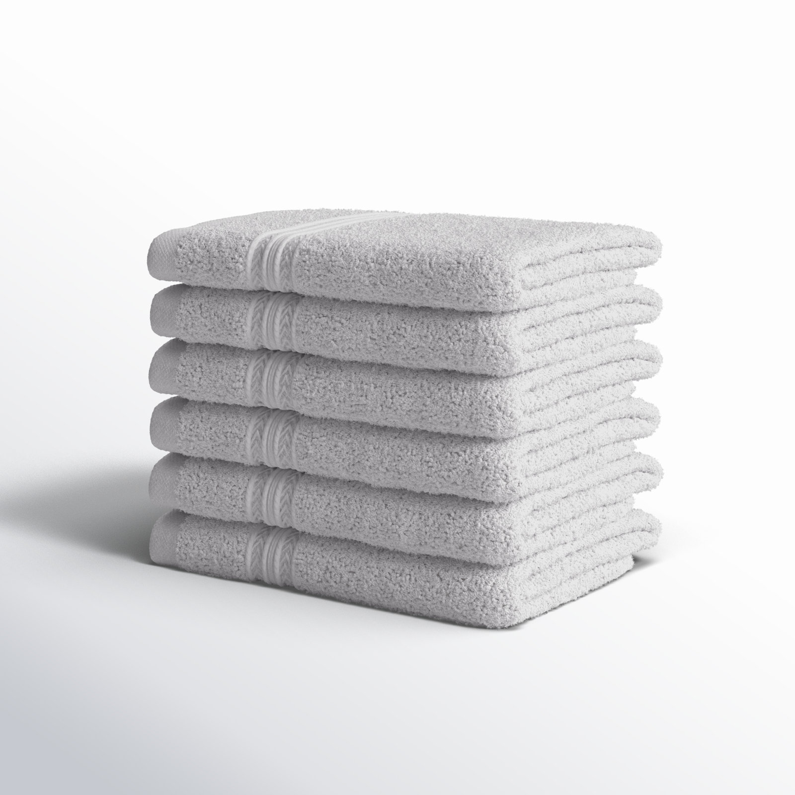 Simba Eco-Friendly Sustainable Cotton Washcloth Towel, Silver