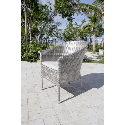 Chaise de patio avec coussin Neumark