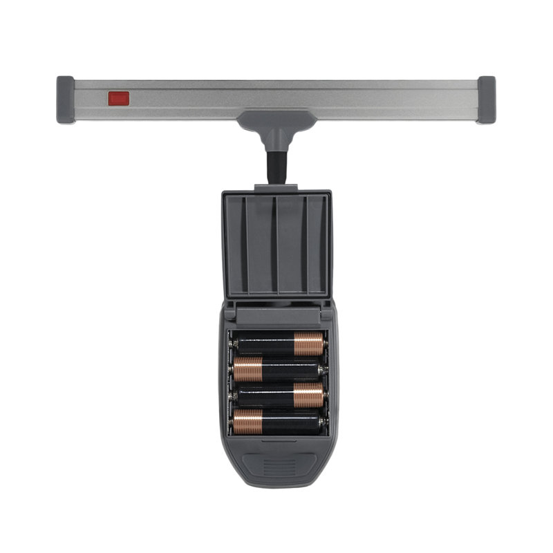 Gray Battery Operated LED Clamp Grill Light