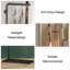 Nias Modern 3-Hook 170cm Metal Freesanding Coat Rack-1595156540