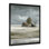 «White Grey Farmhouse In Winter Countryside Landscape - Barn Farm Ranch, reproduction d'art sur toile encadrée, blanc ferme