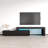 17.7" Modern TV Stand with 16-Color LED Lighting, High Gloss Finish-67985800