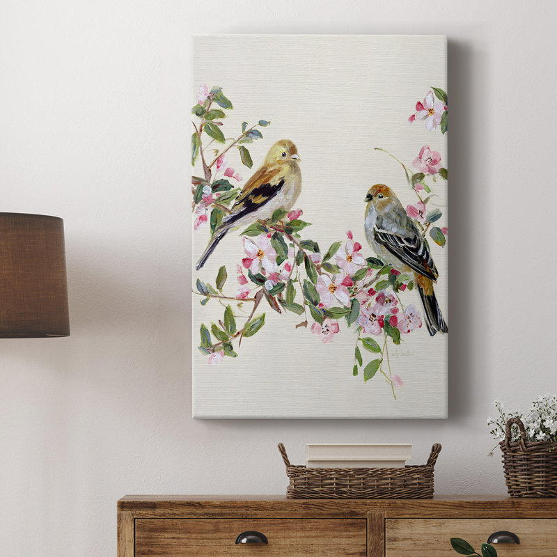 Songbird Duo II -Gallery Wraraped Cavas, H 12 po x l 8 po