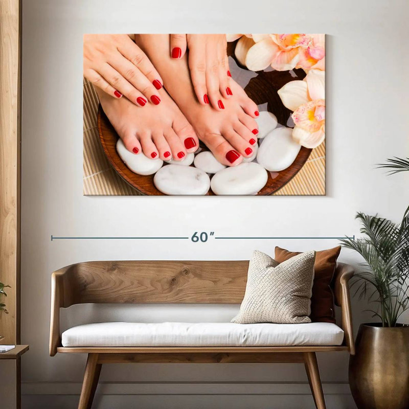 Shuttleworth Spa Red Nails, 32" H x 48" W
