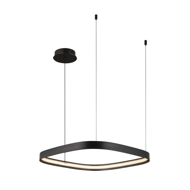 Yukon 1 - Light LED Pendant, 1.5" H x 19.75" W x 19.75" D, Urban Bronze