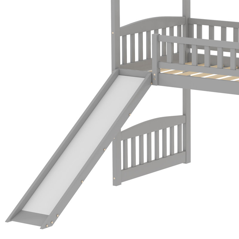 Lit mezzanine simple Karlsruhe par Harper Orchard, Gris