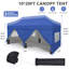 20 pi L 10 pi. D Auvent escamotable en acier avec poids-114850806