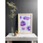 Coquelicots mauves sur neige - sans cadre-98251436