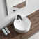 16" L x 16" W Vitreous China Circular Vessel Bathroom Sink with Overflow with Pop-Up Drain