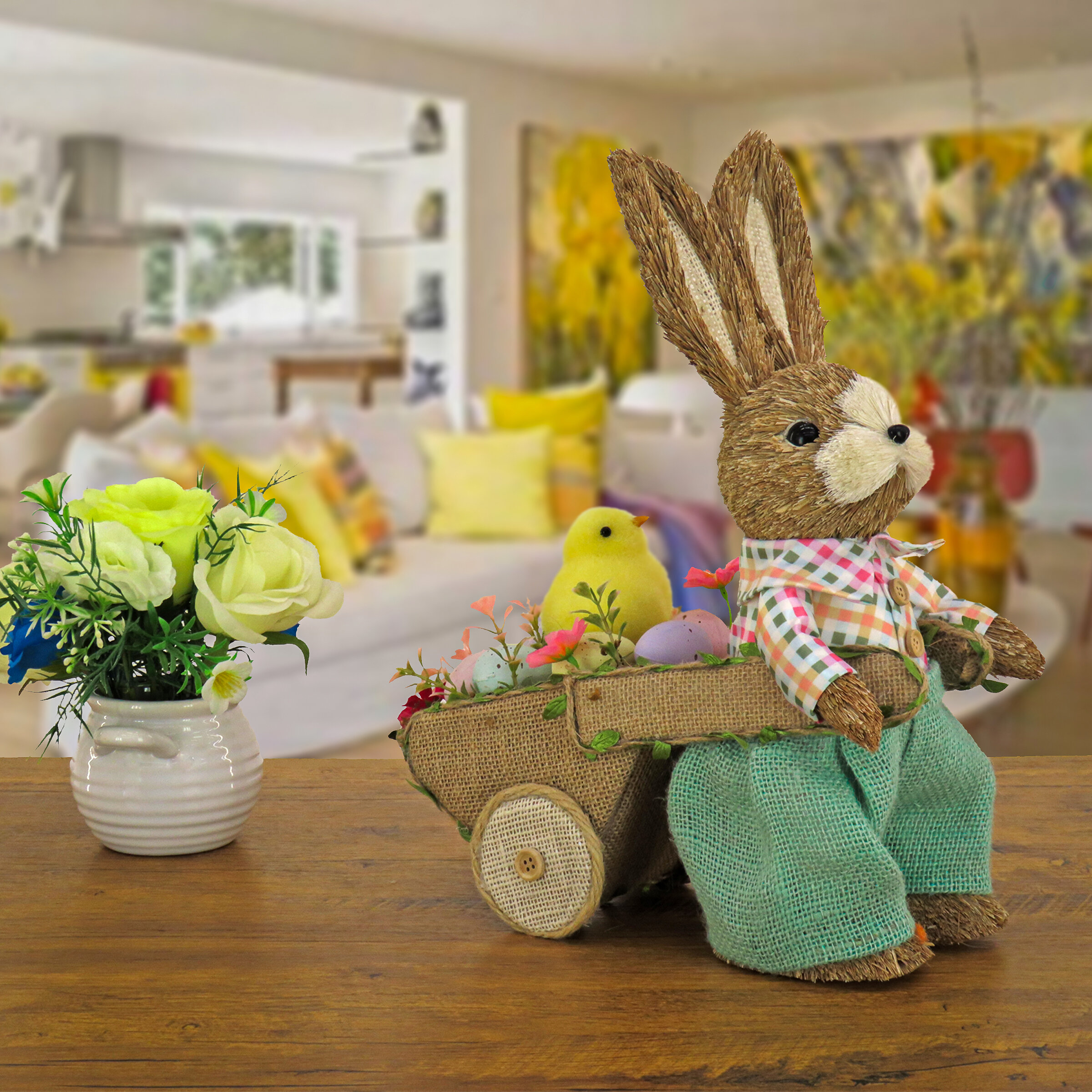 The Twillery Co.® Easter Bunny Pulling Wagon