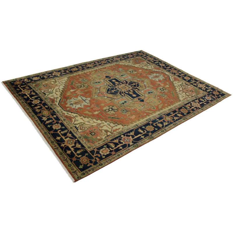 9'X12' Oriental Area Rug in Orange