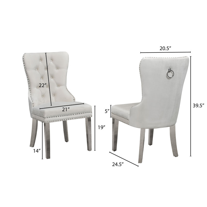 Chaise d'appoint Jaunna, Beige