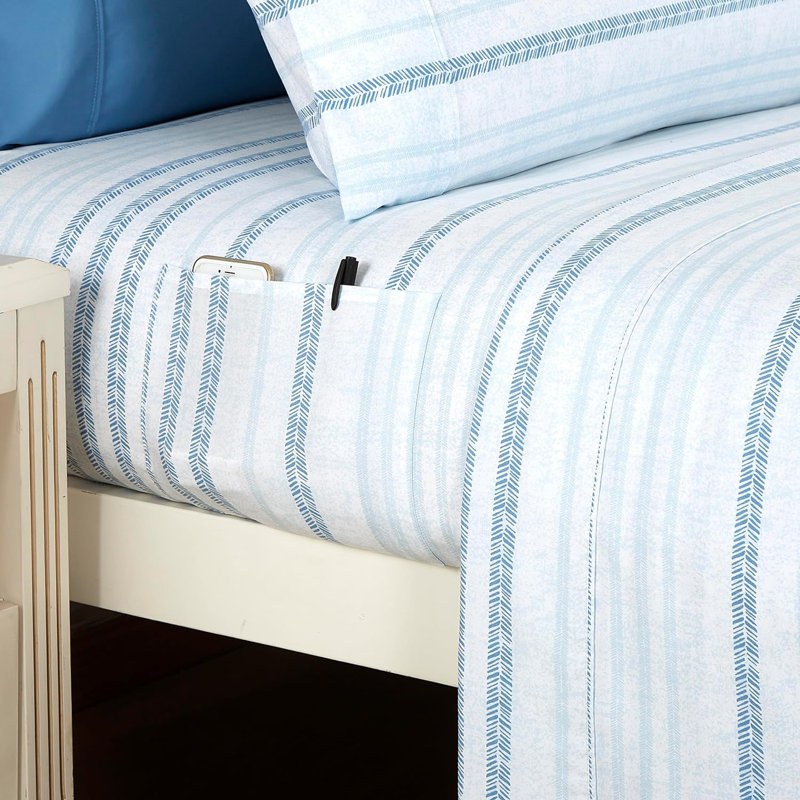 Ensemble de 6 valises pour chambre d'amis, Ensemble de draps pour taille de lit simple TG ave, Aqua