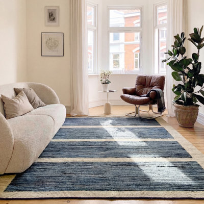 Topstitch Washable Cotton Rug