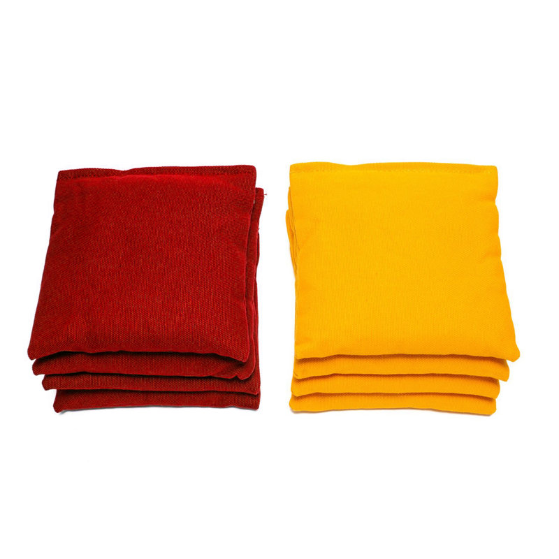 Ensemble de cornhole 2 'x 4' avec sacs, Rouge / Jaune