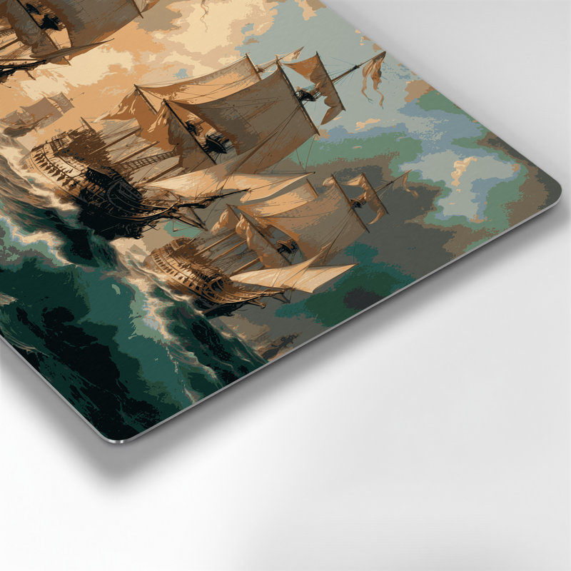 Art mural en métal nautique, H 11 po x l 14 po
