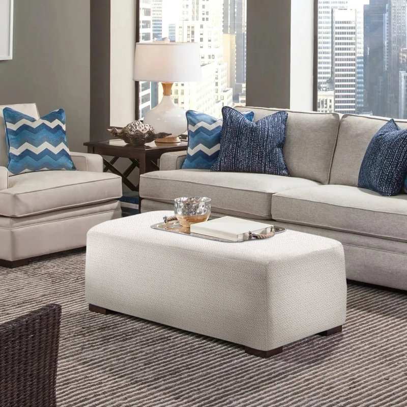 Campos Ottoman, Honey, Brown Geometric, 0456-33