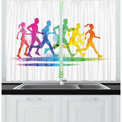 Ruffled Kitchen Curtain