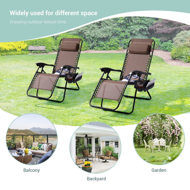 Daileen Folding Recliner Chair, Brown