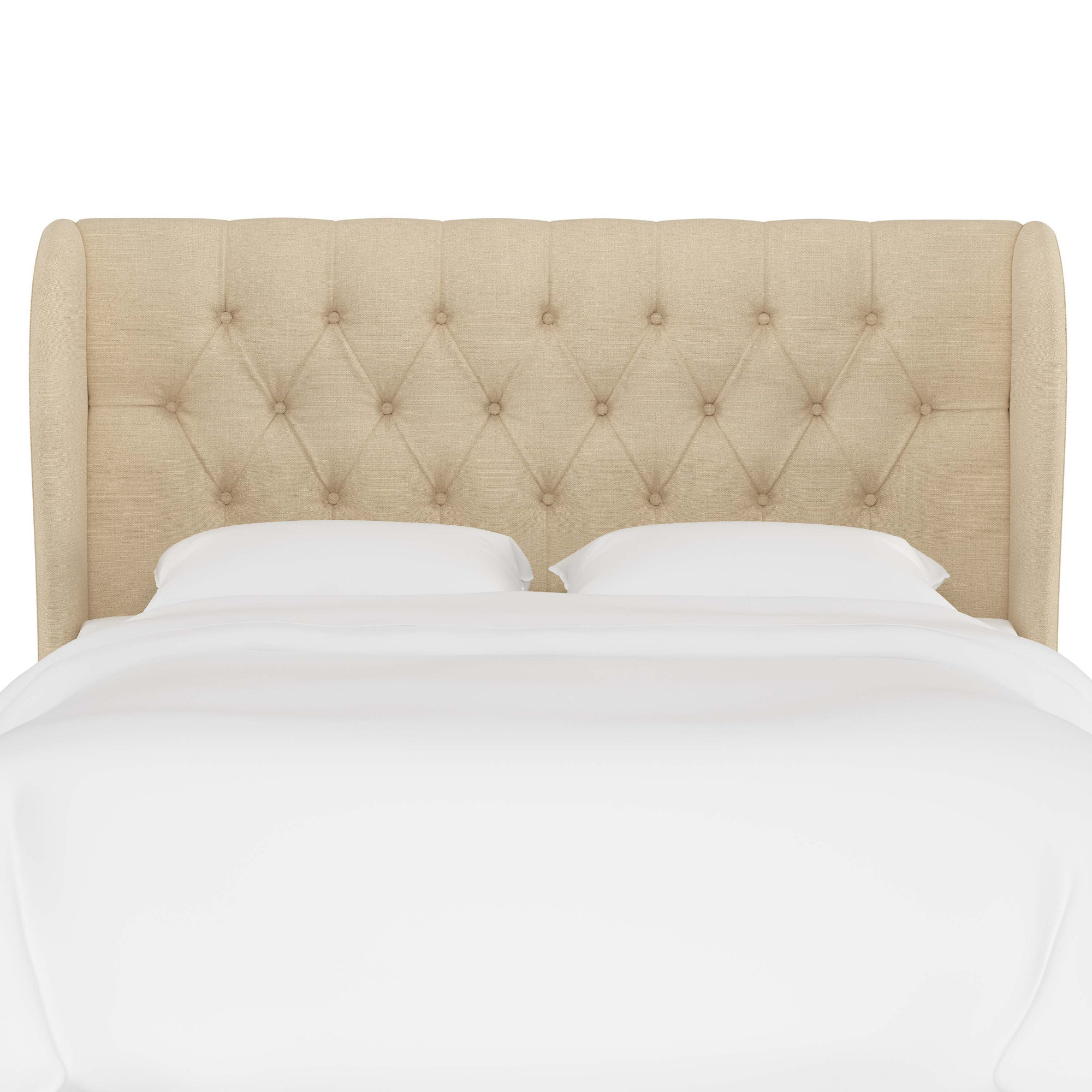 Tomey Upholstered Headboard, California King, Classic Linen Linen