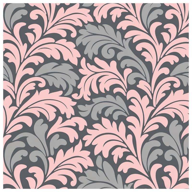 Housses de couette en damas gris, Queen