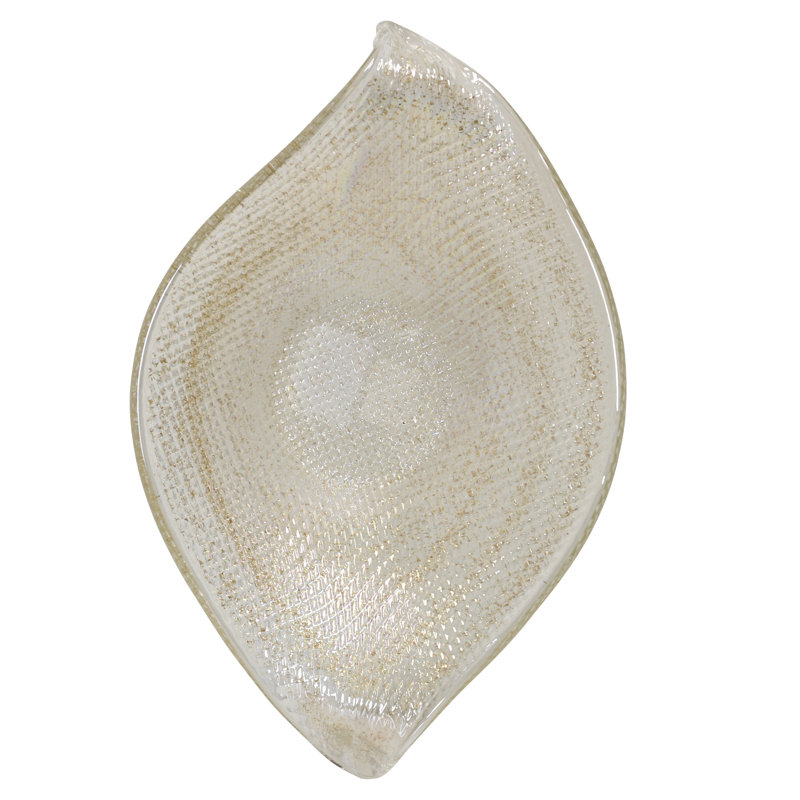 Centre de table Circce - or transparent, H 4,7 po x l 18,8 po x P 13,3 po
