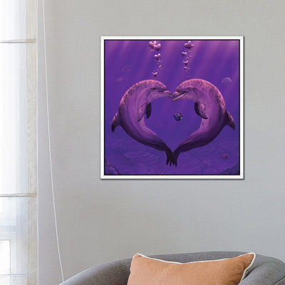 Sea of Hearts 1 Piece Wall Art on Canvas